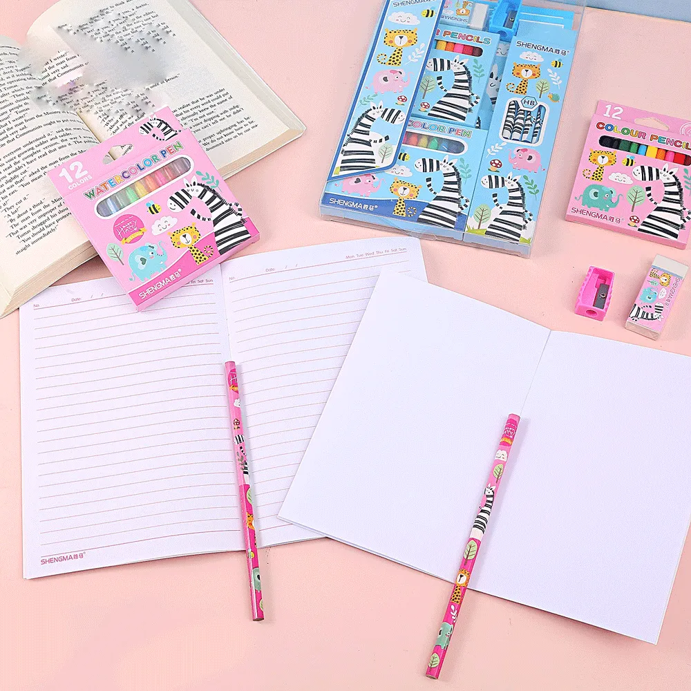 7 in 1  Wild Animal Theme Stationery Combo Set.