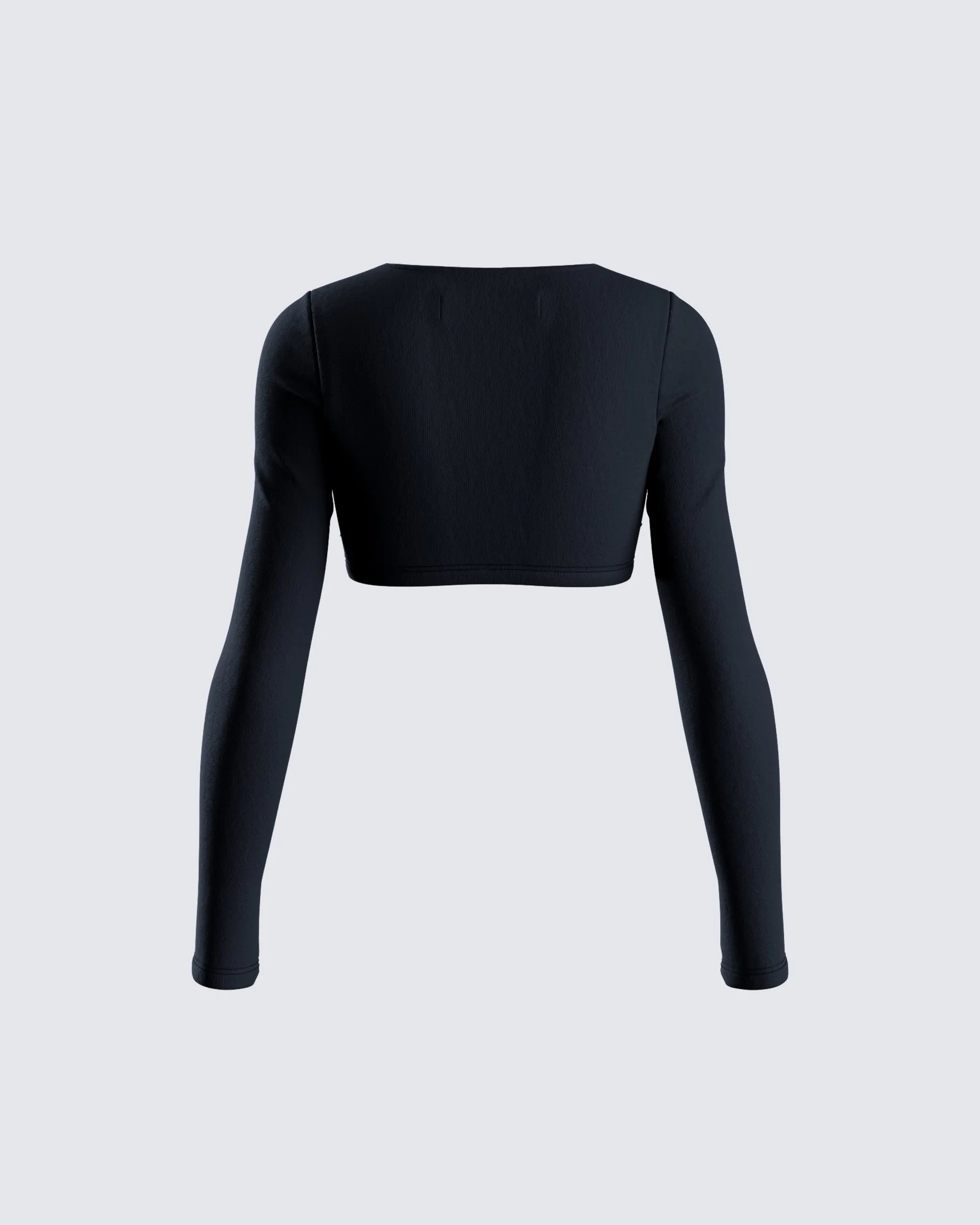 Amara Black Square Neck Top