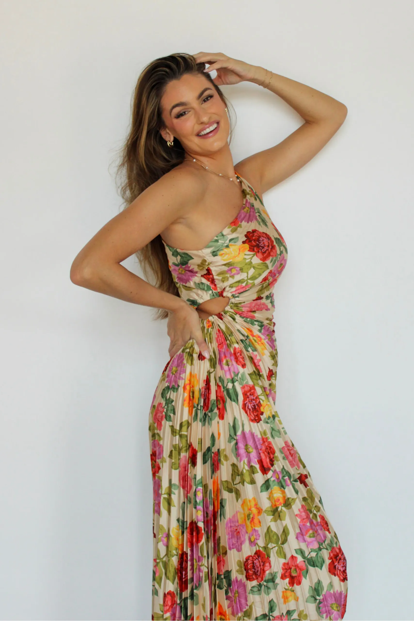 Autumn Bloom Midi Dress