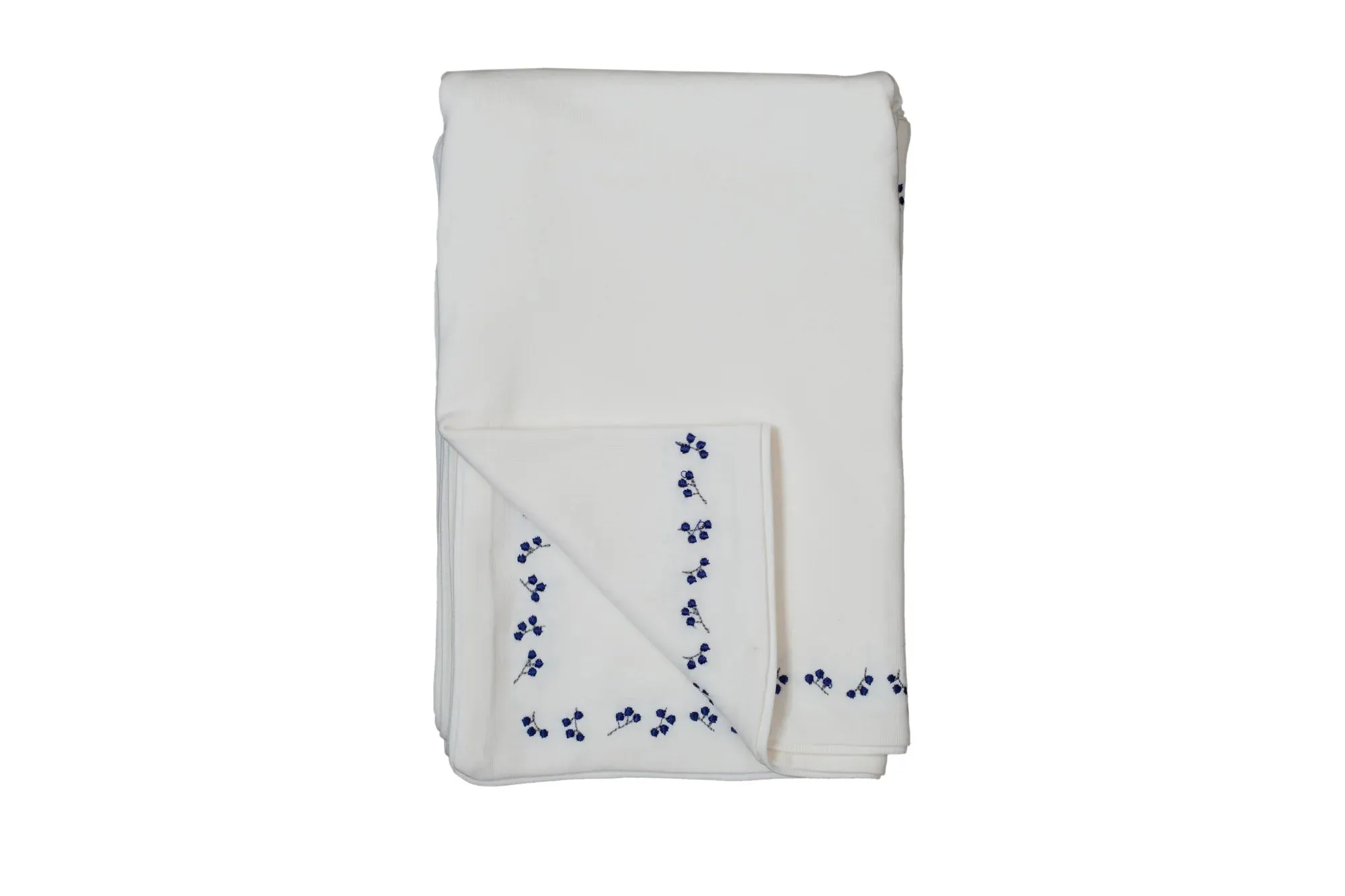 Bee & Dee Snow White Boys Lily Embroidered Blanket