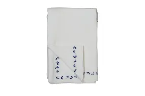 Bee & Dee Snow White Boys Lily Embroidered Blanket