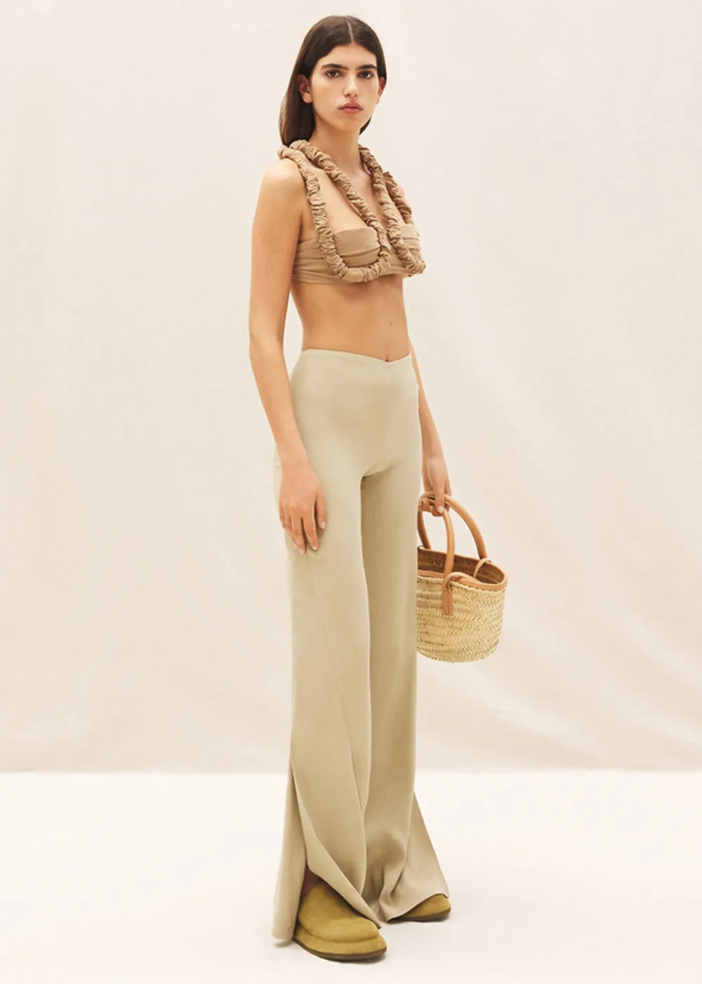 Beige 'Le Pantalon Soffio' Pants