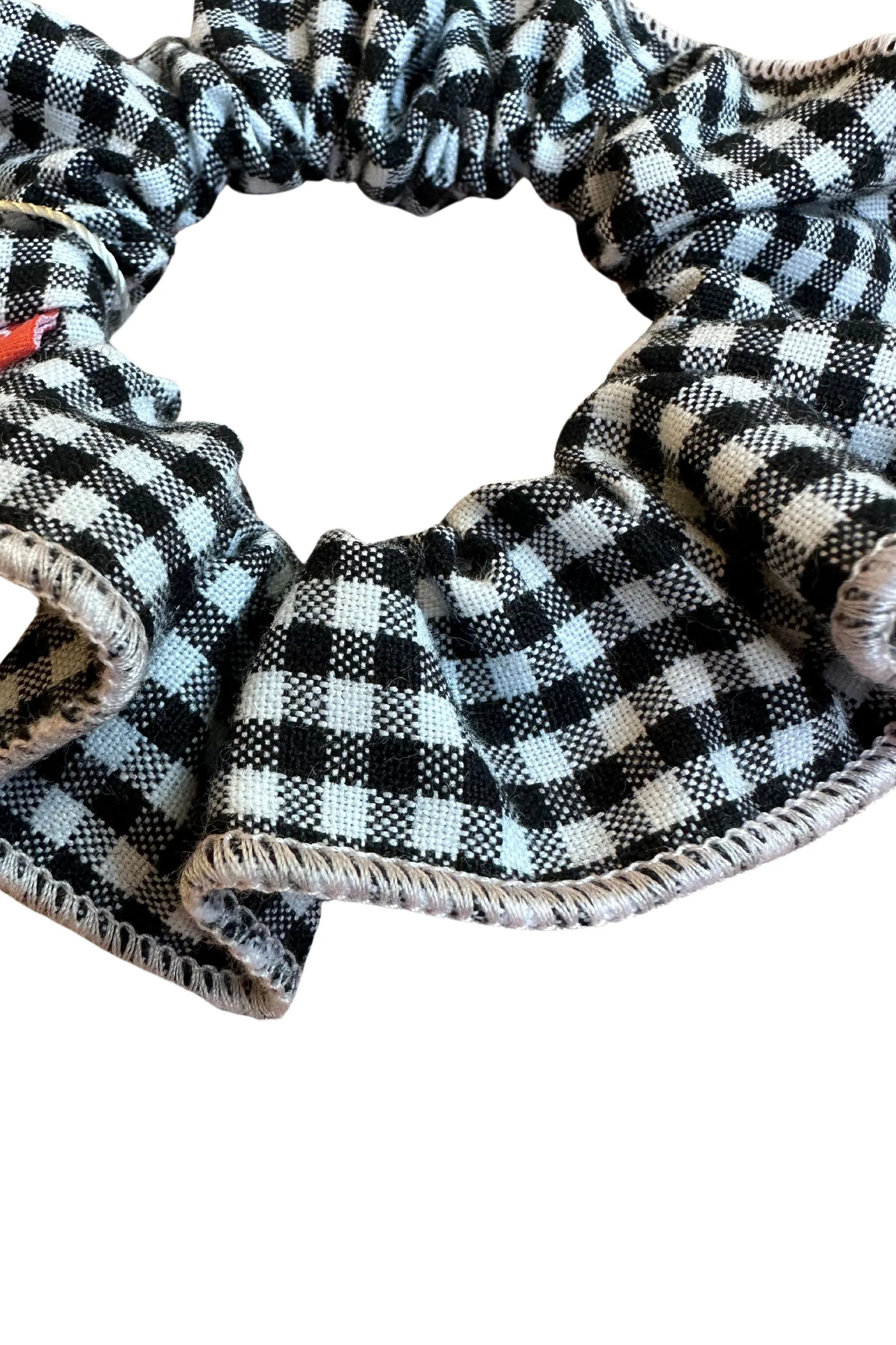 BLACK GINGHAM CONTRAST SCRUNCHIE