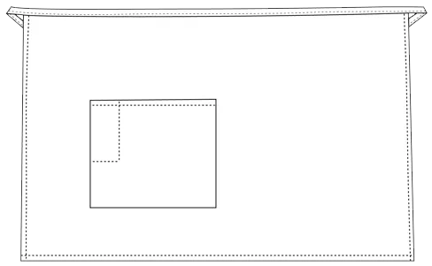 Black Half Bistro Apron (1 Pocket)