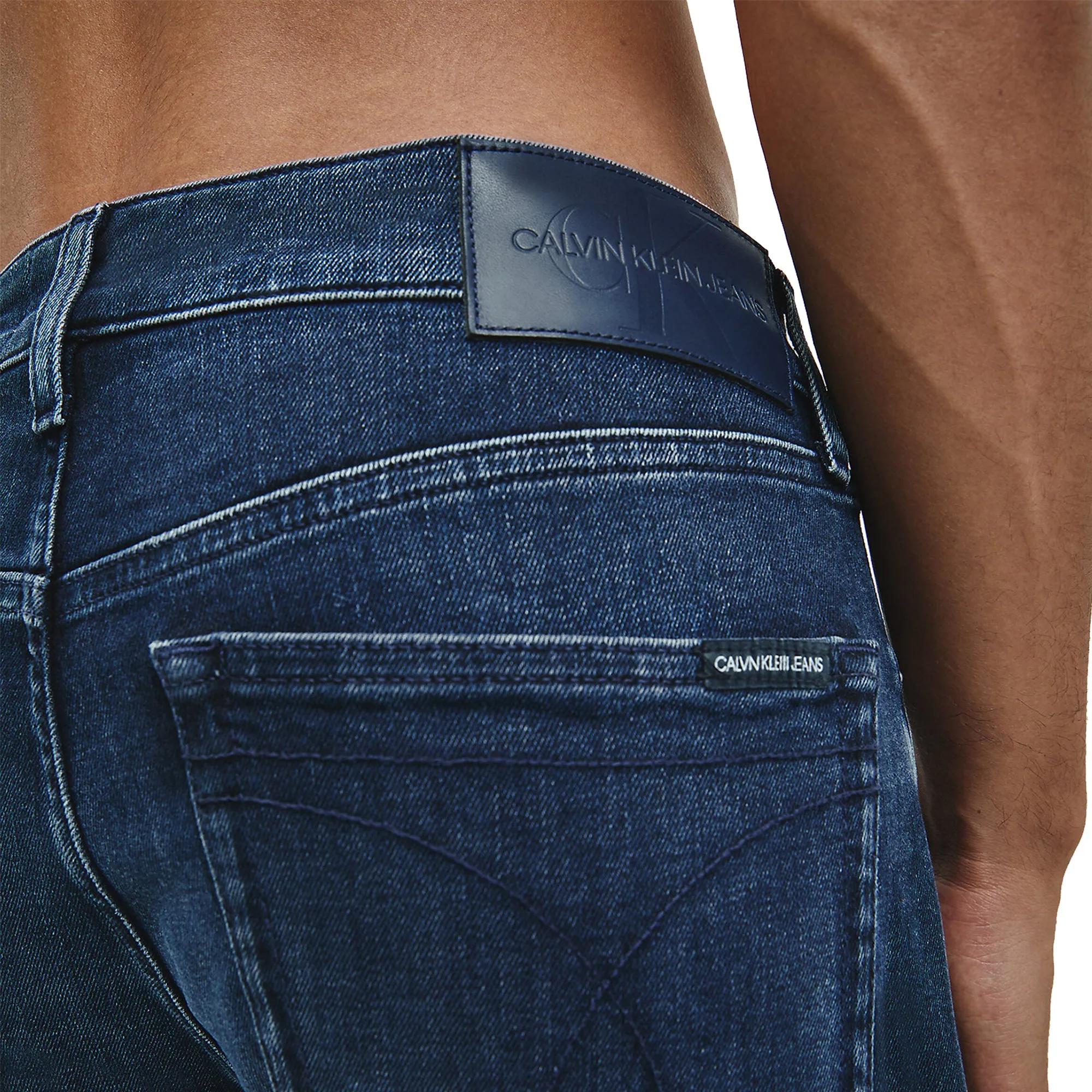 Calvin Klein Slim Tapered Jeans - Cobble Dark Denim