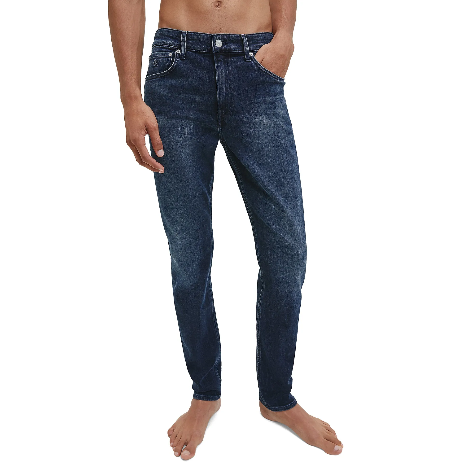 Calvin Klein Slim Tapered Jeans - Cobble Dark Denim