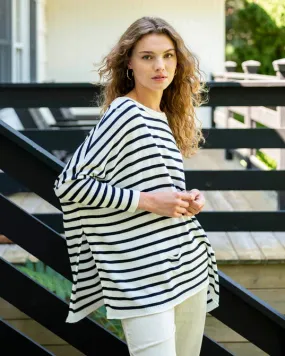 Catalina Sweater in Navy Stripe