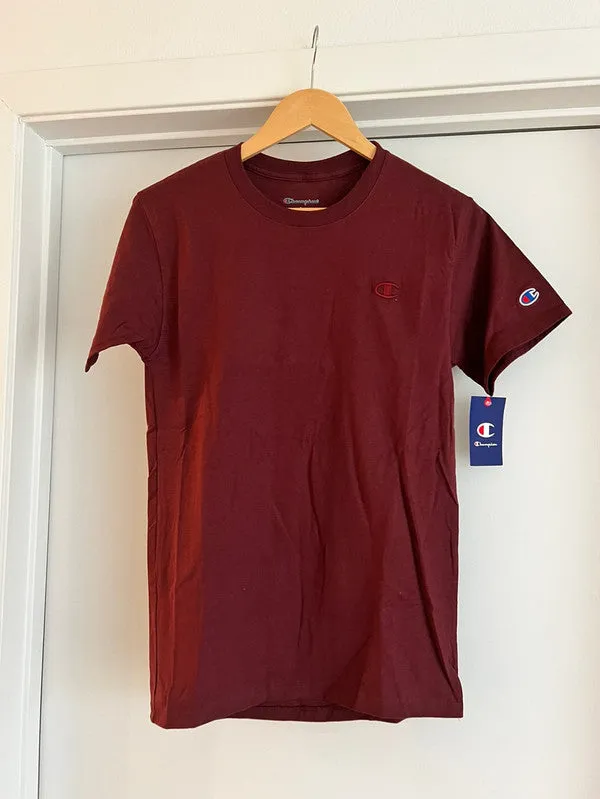 Champion Classic Tee, Embroidered C Logo Maroon T0223 029