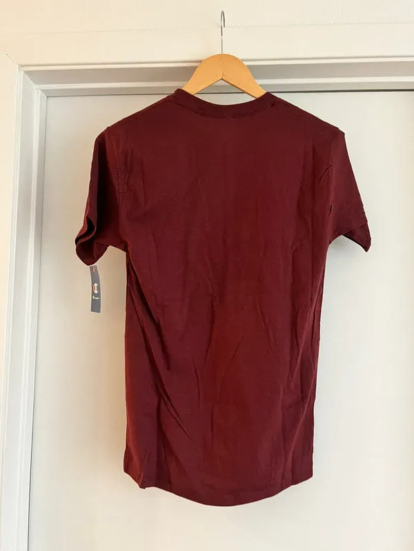 Champion Classic Tee, Embroidered C Logo Maroon T0223 029