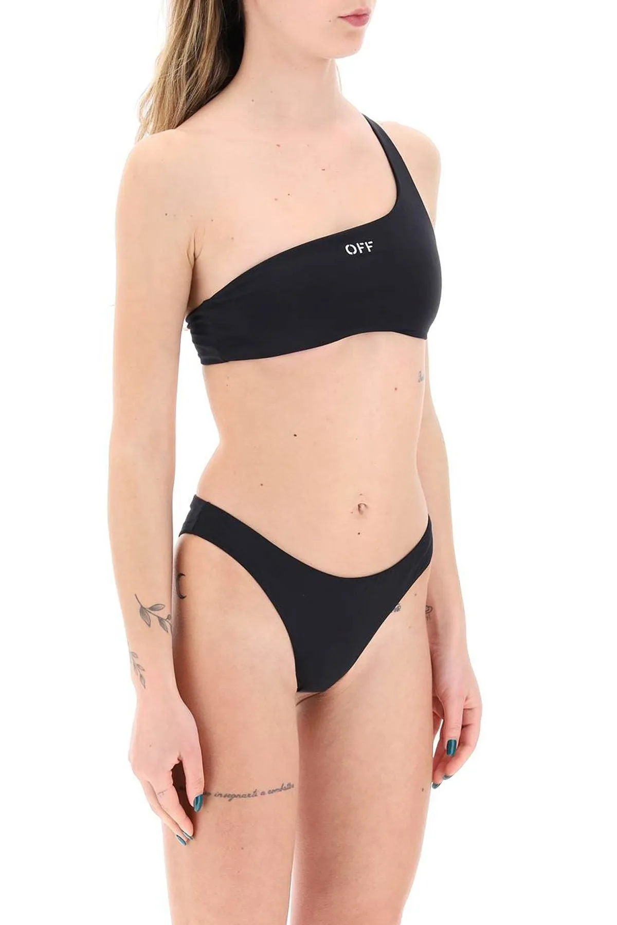 Embroidered Logo Bikini Set With
