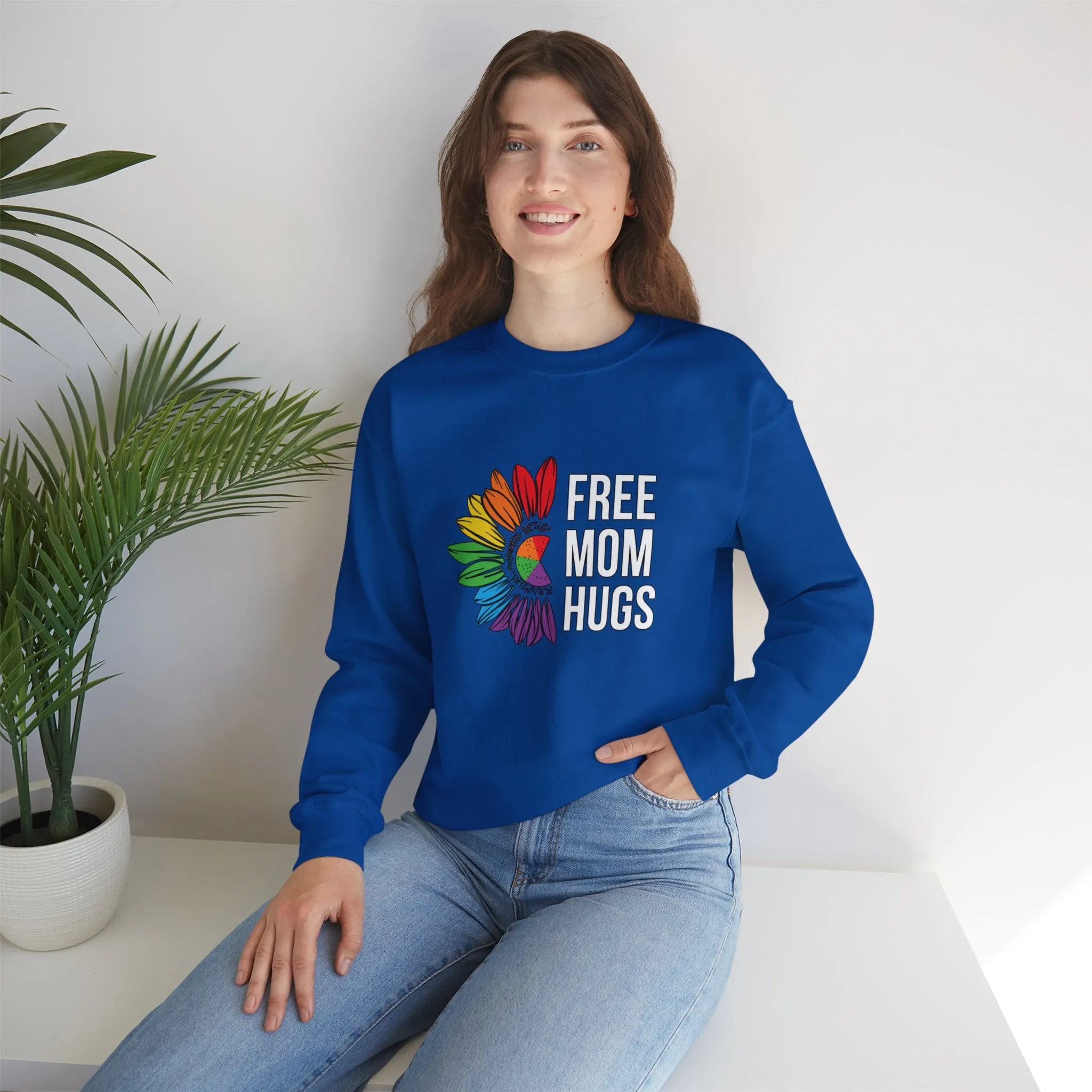 Free Mom Hugs Unisex Heavy Blend™ Crewneck Sweatshirt