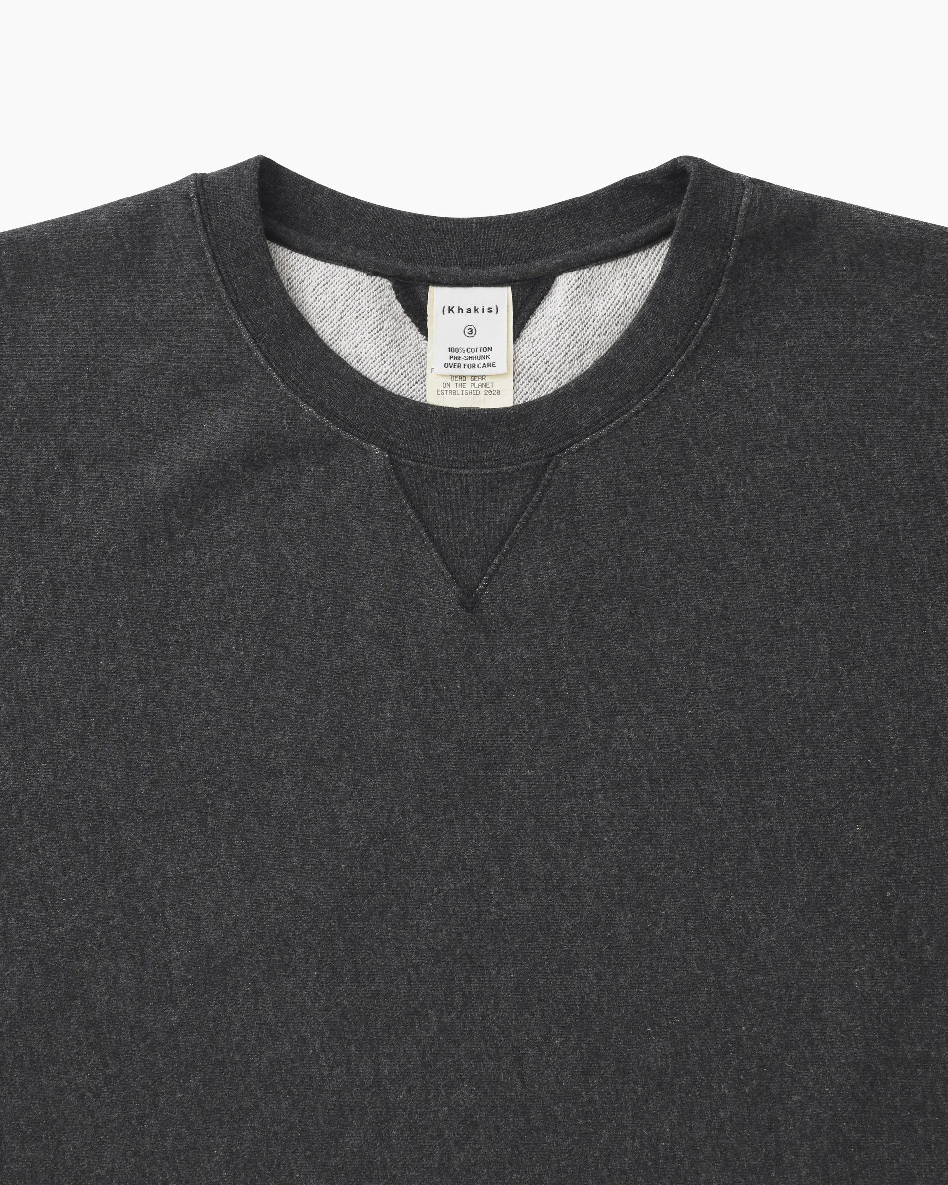 Heather Stock Crewneck Black