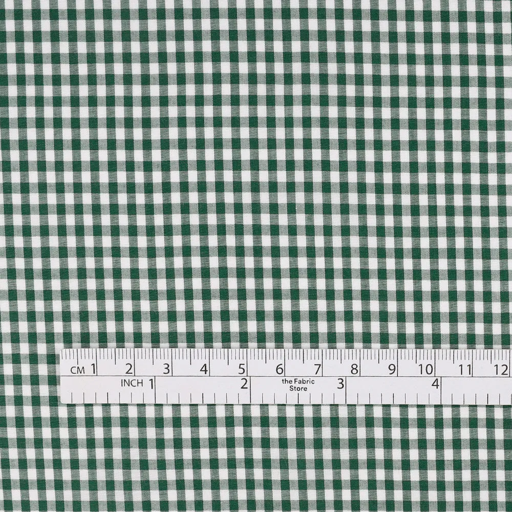 Little Gingham Cotton - Dartmouth Green (pieces)