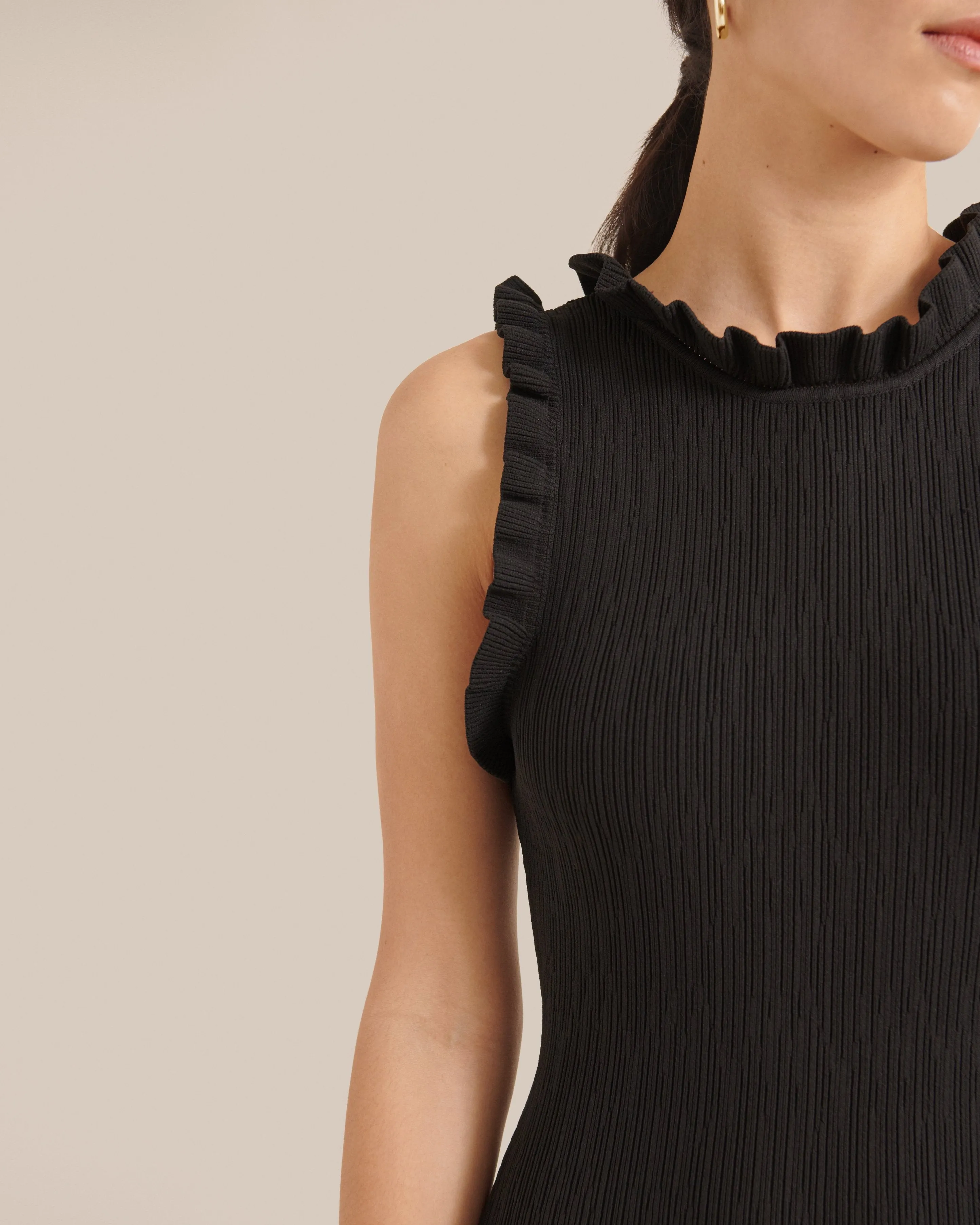 Madelyn Ruffle Trim Midi Dress