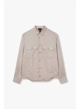 Men s Comfort Fit Easy Linen Shirt Beige