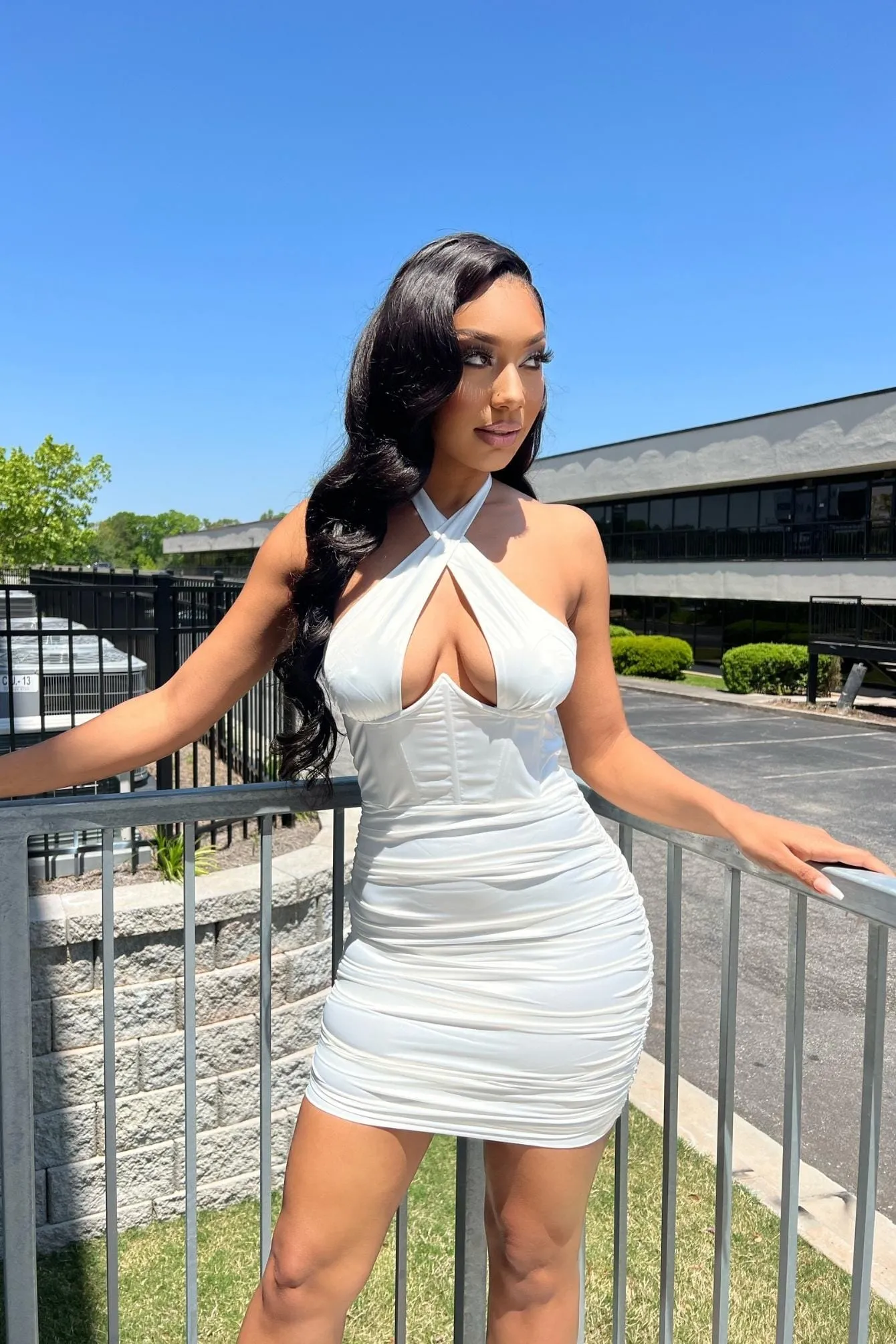 Mykonos Satin Dress
