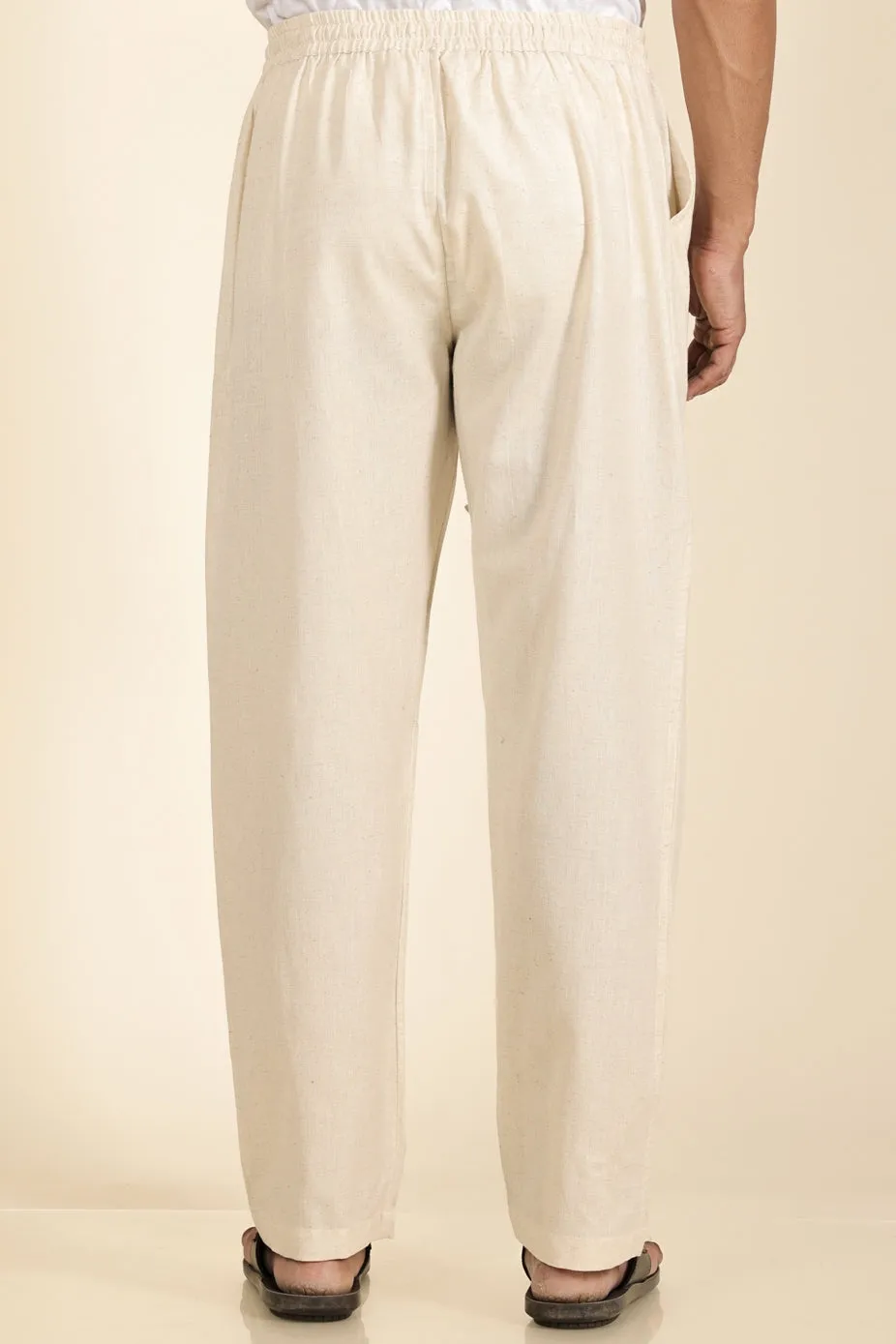 Off-White Cotton Men's Trousers