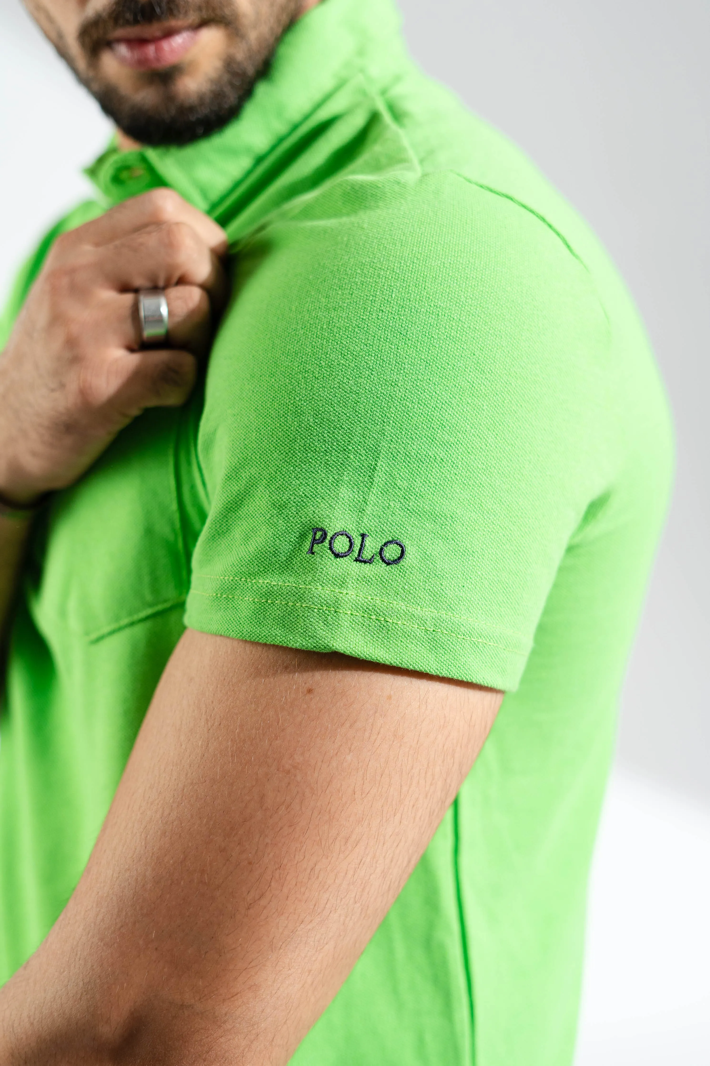 Polo Republica Men's Double Pony Polo & 5 Embroidered Pocket Polo Shirt