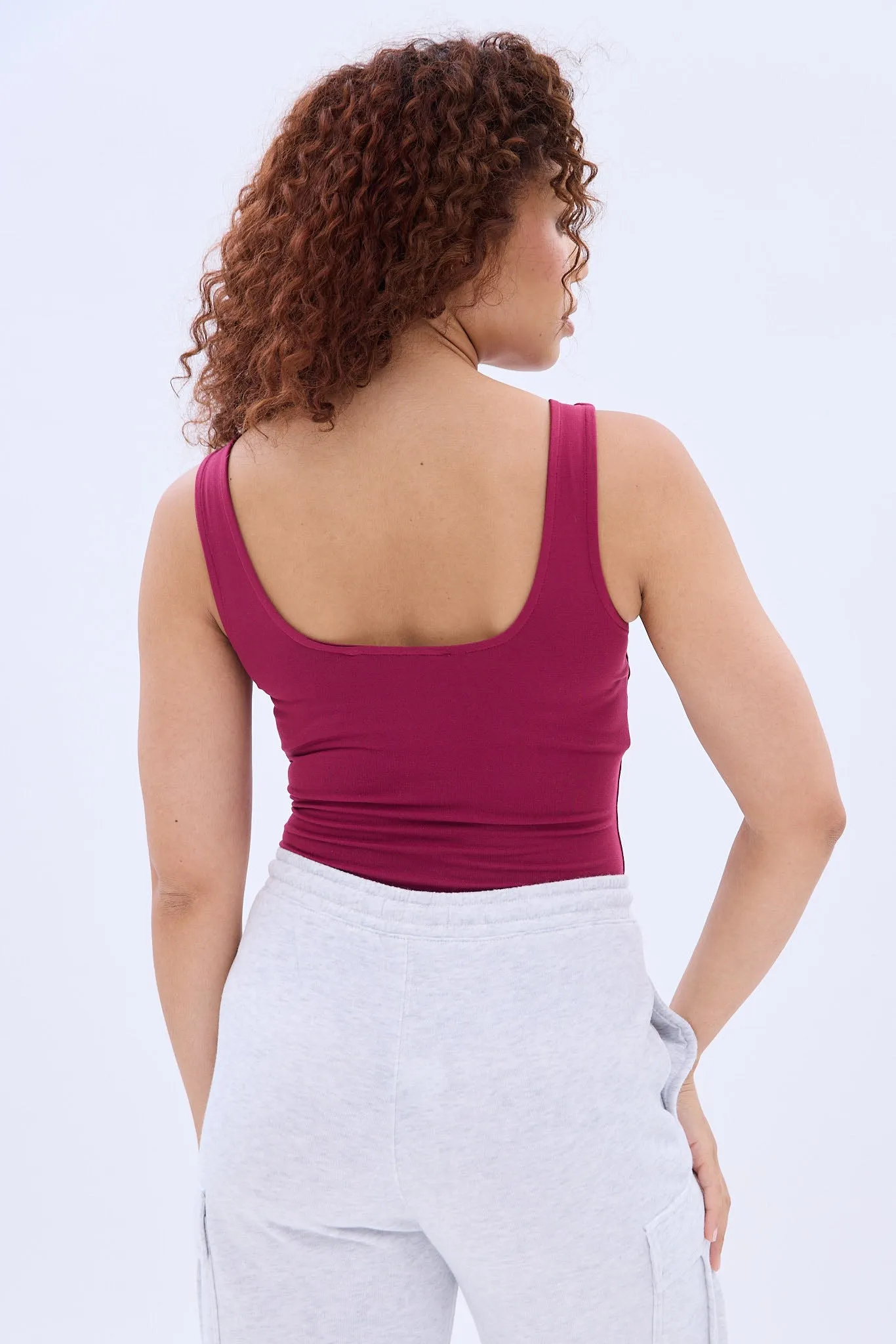 Square Neck Tank Bodysuit