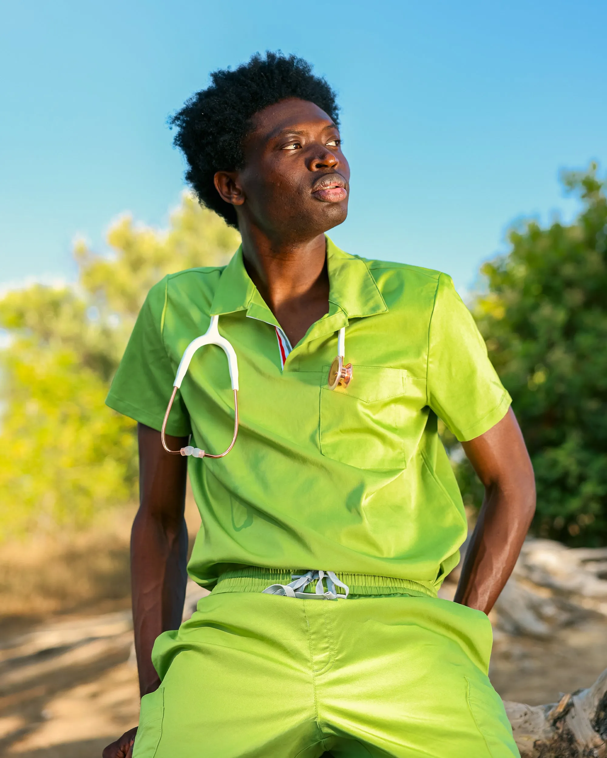 TENCEL™ Fraser‎ ‎ Collar Scrub Top