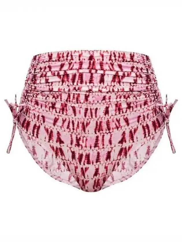 Tie dye gather string bikini bottoms 271613